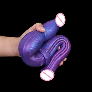 Bán Buôn Đôi Kích Thước Lớn LUUK-7034 Double-Head Phần Trên Ngựa Phallus Dưới Nửa Con Chó Phallus Dildo Panis Cho Lesbian - Product Image 4