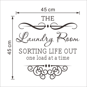 Adesivo Murale Moderno in PVC Stile Art Déco con Scritte, Leggero, per Decorazione Casa, Cucina, Lavanderia, Compleanno - Product Image 6