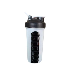 Wholesale Medibox 450ml Travel Cup with 8 Compartments PP Material Water <b>Bottle</b> <b>Pill</b> Box Outdoor Multi-Purpose Weekly Organizer - Product Image 2