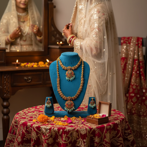 Super Quality Ethnic Traditional Catholicism Bridal <b>Set</b> Alloy <b>Gold</b> Plated Zircon Flower Design Third Party Certified Wedding - Product Image 3