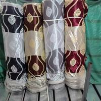 Tissus de rideaux occultants en jacquard de luxe de haute qualité pour le salon, tissu en polyester
