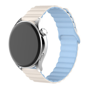 สายนาฬิกาซิลิโคนแม่เหล็กแบบสองสี Upro สำหรับ Huawei GT6 GT5 Samsung Galaxy Watch 7 6 5 4 สายแบบสปอร์ต ขนาด 14 มม.-22 มม. - Product Image 2