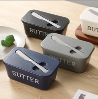 Couteau à beurre en plastique PP de qualité alimentaire au design moderne pour la cuisine, le rangement du réfrigérateur, la fête ou la maison.