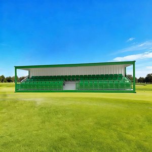 Football Sport Spectator Stand Container Pavilion Seating Temporary Stadium Modular Grandstand with 63 Flip up Seats for Stadium - Product Image 1