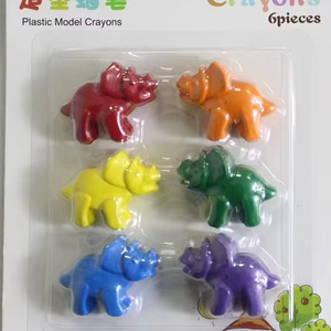 Высококачественные нетоксичные 3D-мелки для животных, динозавров, автомобиль, Бабочка, зоопарк, набор для детей, изготовленный из воска - Product Image 2