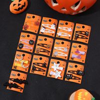 Ensemble d'accessoires pour cheveux HLC Halloween : Citrouille et Fantôme de Dessin Animé, Pinces à Cheveux BB pour Filles, Barrettes pour Franges, Épingles Latérales pour Cheveux