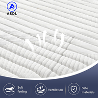 12 Zoll 7-Zonen Taschenfederkern-Matratze mit Latex und Spiralfederkern, Luxus-Matratze in Queen- und King-Size, Memory-Schaum-Matratze mit Box
