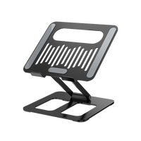 Support portable pliable en aluminium et plastique pour ordinateur portable, idéal pour le bureau et la maison – Nouvelle arrivée directe usine