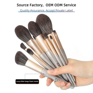 Blush vente en gros label privé ruban adhésif pour le visage cheveux synthétiques de haute qualité personnalisé 13 pièces Glitz/<span class=keywords><strong>Glam</strong></span> ensemble de pinceaux de maquillage de luxe professionnel - Product Image 3