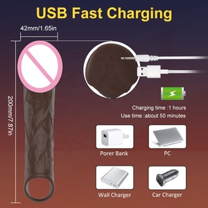 Kablosuz uzaktan kumanda silikon yetişkin ürünleri seks oyuncak Penis uzatma kollu vibratörler adam için cinsel iktidarsızlık geliştirmek - Product Image 5