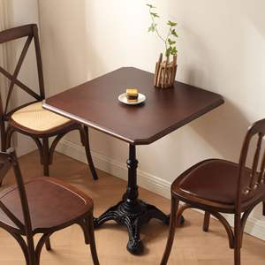 Table à manger de café, style américain moderne rétro, mobilier de <span class=keywords><strong>restaurant</strong></span> occidental, table et chaises de luxe d'inspiration rétro - Product Image 5
