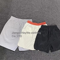 Short en nylon réfléchissant à impression graphique personnalisée double couche sans couture Spandex Shorts en nylon de sport athlétique pour hommes