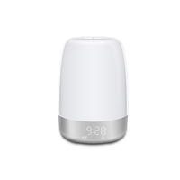 Réveil intelligent A200 avec contrôle tactile, lumière de réveil et veilleuse 7 couleurs, minuterie de sommeil pour chambre à coucher, idéal pour les dormeurs lourments
