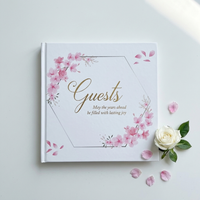 Livre d'or de mariage personnalisé avec impression de stylo pour messages des invités