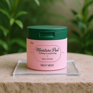Vely Vely Moisture Pad 60 toallitas hidratantes y calmantes de color rosa para todo tipo de piel - Product Image 3