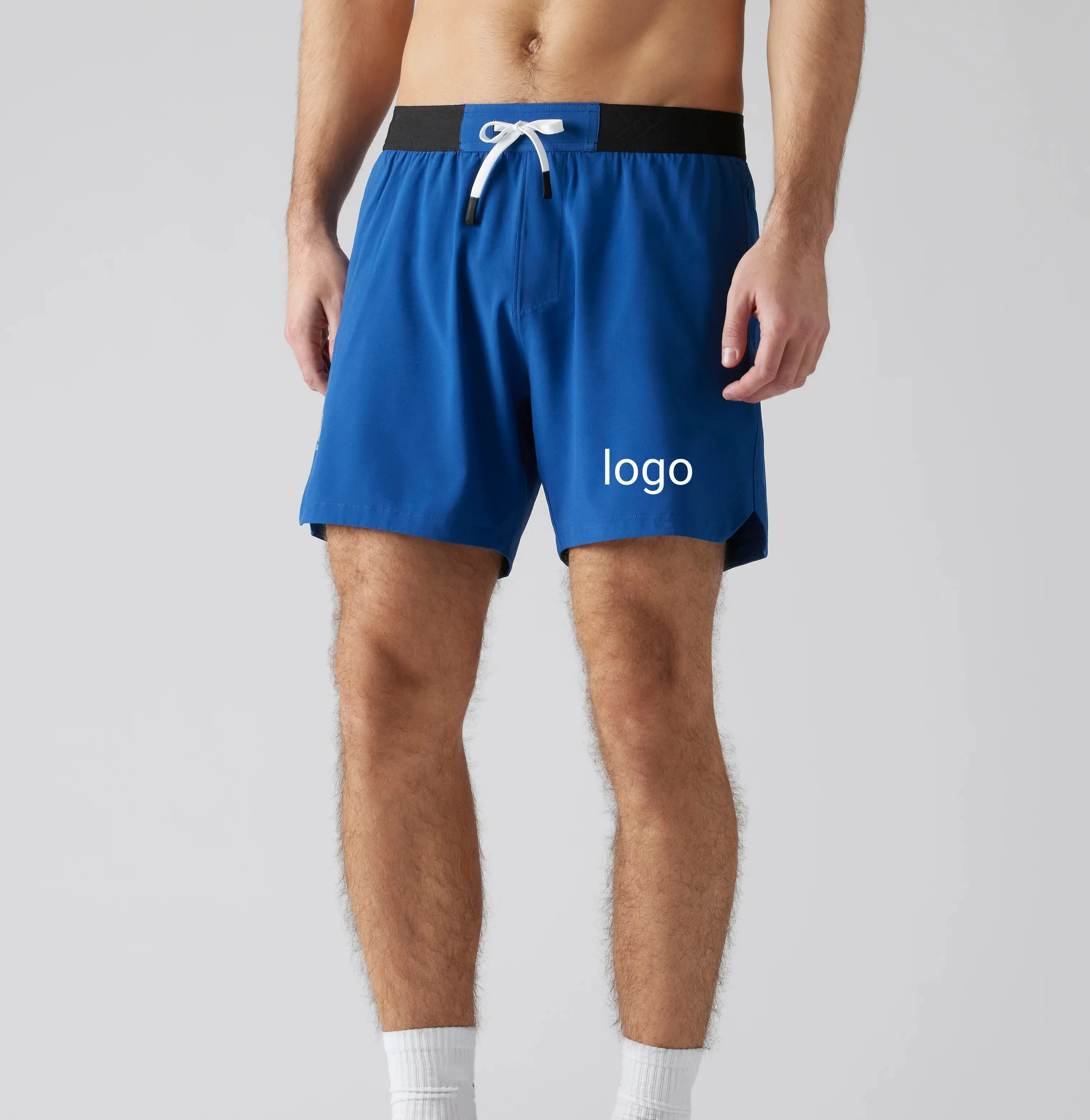 Pantaloncini da ginnastica personalizzati 2024 Oem Shorts da ginnastica a asciugatura rapida con fodera da Jogger pantaloncini da allenamento da uomo da corsa traspiranti di media lunghezza