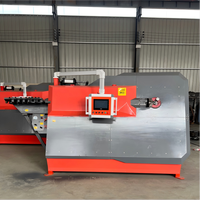 Machine intégrée entièrement automatique pour le cintrage de barres d'armature et le renforcement de dalles, machine de cintrage CNC double ligne pour le traitement des barres d'armature