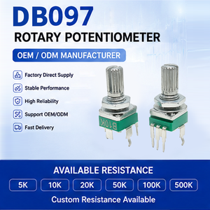 Potenciómetro Rotatorio de Audio de 9mm <span class=keywords><strong>Serie</strong></span> 097, Resistencia Variable, Control de Volumen B5K B10K B20K B50K B100K, Fábrica OEM/ODM - Product Image 3