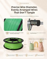 Filamen printer 3D PLA untuk mainan fidget clicker, spool 1 kg 1.75mm, dikemas vakum dengan desikan, set mainan DIY clicker