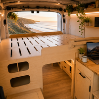 Kit de conversion léger pour lit et armoire, en aluminium alvéolaire, modulaire, pour camping-car, gain de place, taille personnalisée