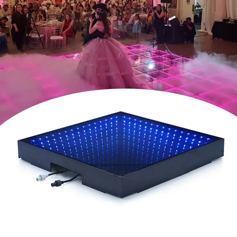 Pista de baile 3d con luces infinita Matte pistas de baile ledダンスフロア