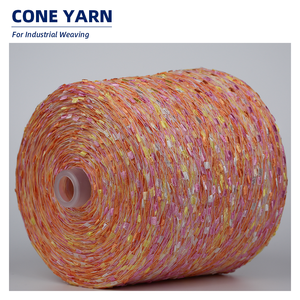 Filato fantasia a scala | Filato di tessitura in poliestere 100% | Ad alta resistenza per maglieria/uncinetto/artigianato fai da te | 1000KG MOQ fabbrica diretta - Product Image 1