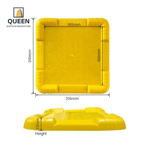 Plaque de base pour échafaudage LINYI QUEEN 216x216mm en PP, capacité de charge de 4,5 tonnes, testée SGS, compatible avec tous les types de plaques de base pour échafaudage - Product Image 1