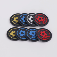 Patch en silicone à transfert thermique avec logo personnalisé, patch rond en PVC, patch en caoutchouc pour vêtements, chapeaux, tissus en toile plastique, patch brodé
