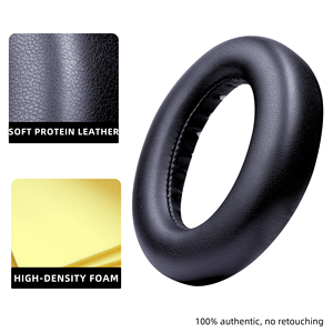 Almohadillas de repuesto de cuero de proteína suave para auriculares ultra inalámbricos <span class=keywords><strong>Bose</strong></span> QuietComfort para comodidad y conveniencia - Product Image 3