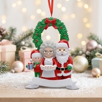 Party-Zubehör Hochwertige Personalisierte Ornamente Traumhafte Überlebens-Familie Weihnachtsdekoration Hängende Weihnachtsornamente