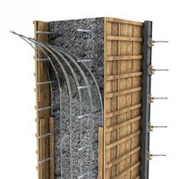 Grillage métallique expansé galvanisé à chaud à nervures haute et très haute pour le coffrage permanent des murs modernes et la construction en béton