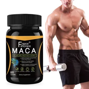 100% Natural Maca Extract 750mg 60 Capsules Peruvian Maca Root Powder Supplement Immune Health