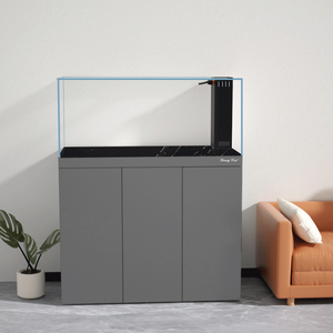 ตู้ปลาแก้วใสพิเศษขนาดใหญ่สำหรับห้องนั่งเล่น ระบบเปลี่ยนน้ำอัจฉริยะ ใช้ได้ทั้งน้ำจืดและน้ำเค็ม - Product Image 1