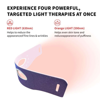 Masque oculaire de luminothérapie rouge personnalisé IBN, lumière infrarouge proche, élimine les cernes et les rides, recharge USB, matériau en silicone IBN615