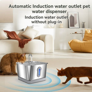 Distributeur d'eau intelligent pour animaux de compagnie en acier inoxydable 304 à double détection radar, capacité de 4 L, vente en gros, best-seller pour <span class=keywords><strong>chiens</strong></span> et chats - Product Image 2