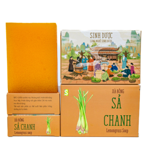 Savon Solide Naturel au Curcuma et à la Citronnelle, Blanchissant, Biologique, Fabrication OEM Vietnam, Premium, Procédé à Froid, Antibactérien - Product Image 1