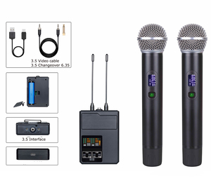 Micrófono inalámbrico de karaoke M70 UHF DSP con función antihuilos y sonido original para cantar en fiestas - Product Image 6