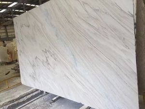 Dalles de marbre blanc Palissandro d'Italie avec veines grises, <span class=keywords><strong>pierre</strong></span> naturelle polie pour hall d'hôtel et revêtements de sol de villas de luxe - Product Image 4