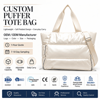 Sac fourre-tout matelassé grande capacité personnalisé, léger, avec bandoulière réglable pour le voyage