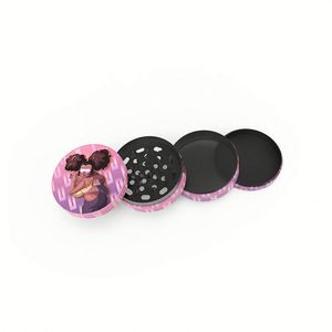 Broyeur à herbes en métal en alliage de zinc, 4 couches, 40MM 50MM 55MM, avec logo personnalisé et impression intégrale, pour boutiques de fumeurs, vente en gros - Product Image 4