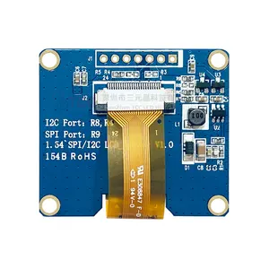 1.54 inch graphic lcd I2C interface 7 pin monochrome oled display module