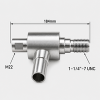 Adaptateur d'extraction de poussière sous vide en alliage d'aluminium Tengrui, pour foret diamanté M22 1-1/4"-7 UNC, accessoire d'outil électrique pour béton sec