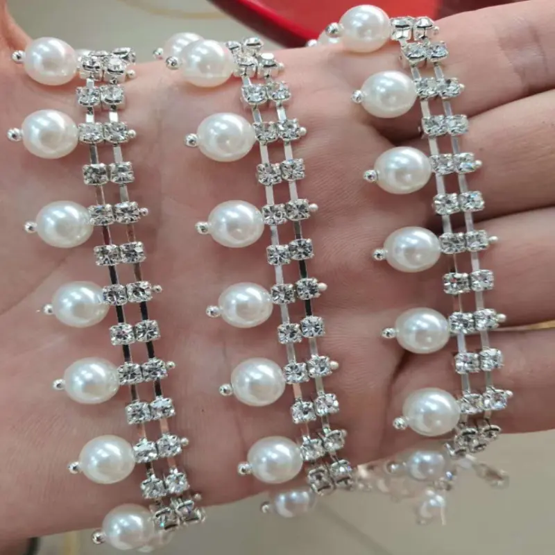 DIY Kupfer Messing kette Hochwertige ABS Perlenkette, Imitation Kunststoff Perlen Perlen Rosenkranz Kette für Halskette Schmuck herstellung