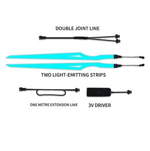 עיצוב חדש אופנוע אור מדבקה קסדת אל אופנוע נרא סימן זוהר הקסדה מדבקה - Product Image 6