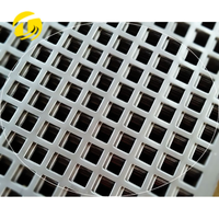 Maille perforée en aluminium de tôle perforée de trou carré