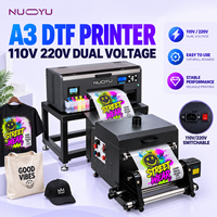 Imprimante DTF A3 110V 220V double tension Epson 4720, agitateur de poudre fluorescente 7 couleurs, CE RoHS, support technique gratuit à vie