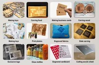 100*100cm grande surface bricolage CNC Machine de découpe Laser 2.5W Laser pour bois et métal Supports LAS DST DXF PLT Formats graphiques