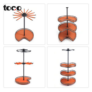 360 °   Organisateur d'armoire d'angle rotatif, panier de rangement multi-niveaux pour placard, support de rangement rotatif pour vêtements, gain de place - Product Image 6