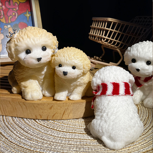 Vente chaude usine : Nouvelle poupée anti-stress unique en forme d'animal (Poodle, petit chien), jouet à presser souple en TPR, populaire pour la décompression - Product Image 3