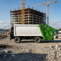 Camion poubelle KLF 7CBM Diesel Euro 4 3360mm avec boîte de vitesses manuelle, durable, haute performance, neuf, uniquement l'ensemble supérieur